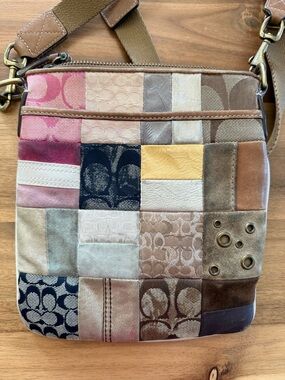 Coach Multicolor Patchwork Crossbody Bag